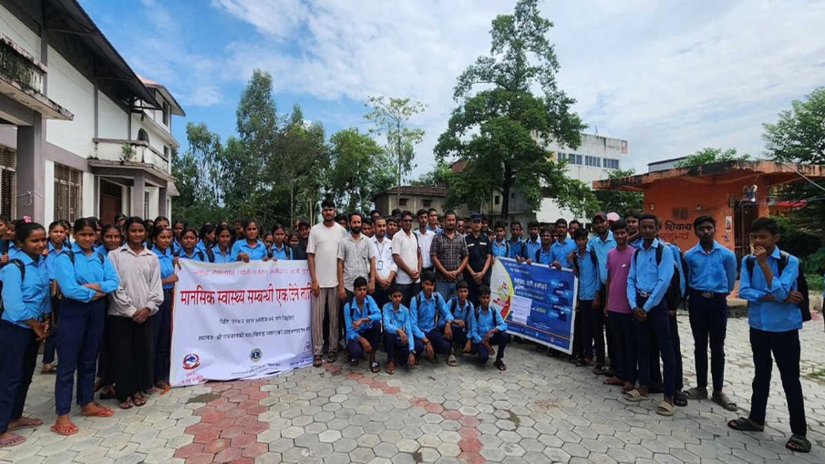 विद्यार्थीहरूलाई मानसिक स्वास्थ्य तालिम