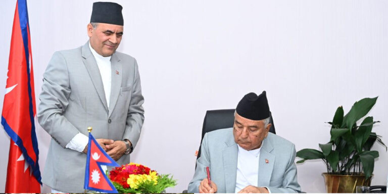 भूकम्पीय जोखिम न्यूनीकरणका प्रभावकारी उपाय अपनाउन जरुरी छः राष्ट्रपति पौडेल