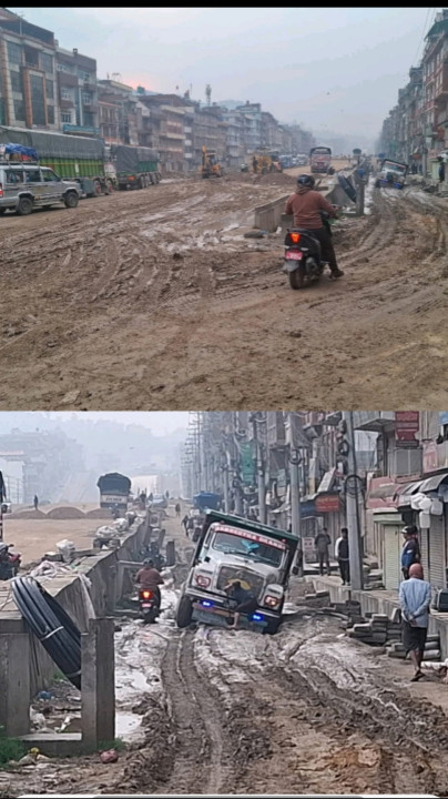 बनेपा–साँगा सडक हिलाम्मे, यात्रु र सवारी चालकको दैनिक दुःख”