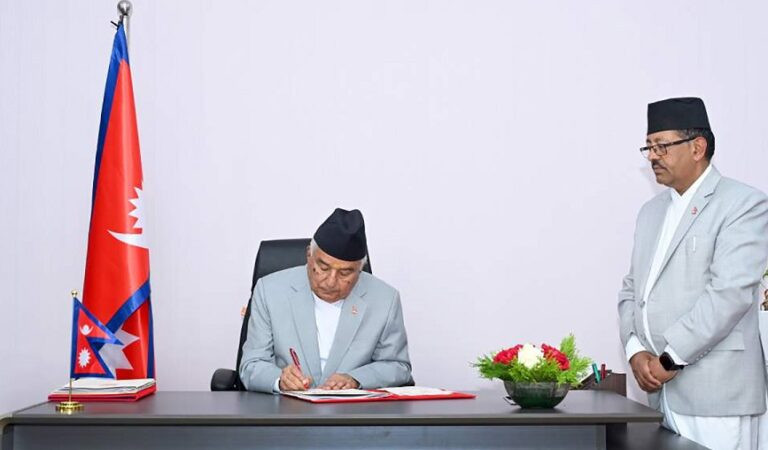 राष्ट्रपतिद्वारा दुई विधेयक प्रमाणीकरण