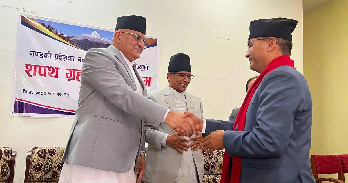 गण्डकीमा मन्त्रीको जिम्मेवारी हेरफेर, देवकोटाले पाए ऊर्जा र न्यौपाने भौतिक मन्त्रालय