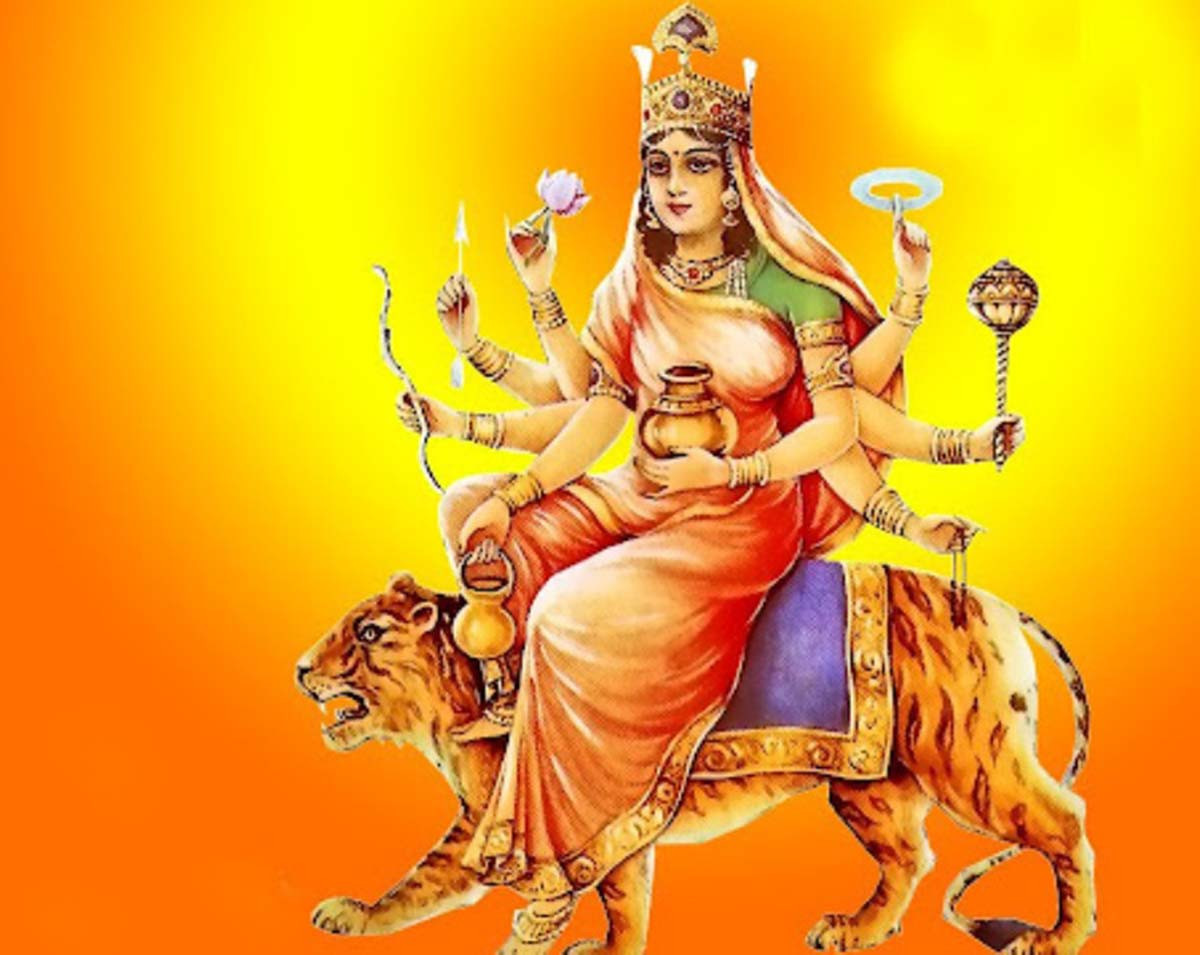 नौ दुर्गामध्येकी चन्द्रघण्टा देवीको विशेष पूजा आराधना गरिँदै